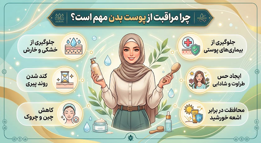 بهترین روتین خانگی مراقبت از پوست بدن 2 چرا مراقبت از پوست بدن مهم است؟