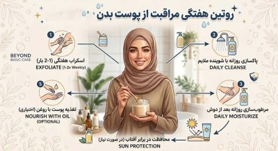 بهترین روتین خانگی مراقبت از پوست بدن